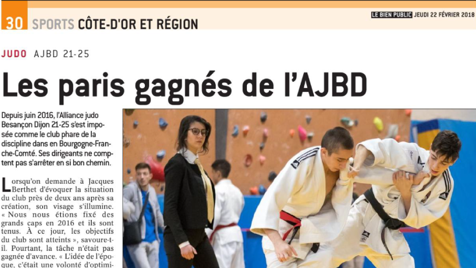 Les Paris gagnés de l'AJBD